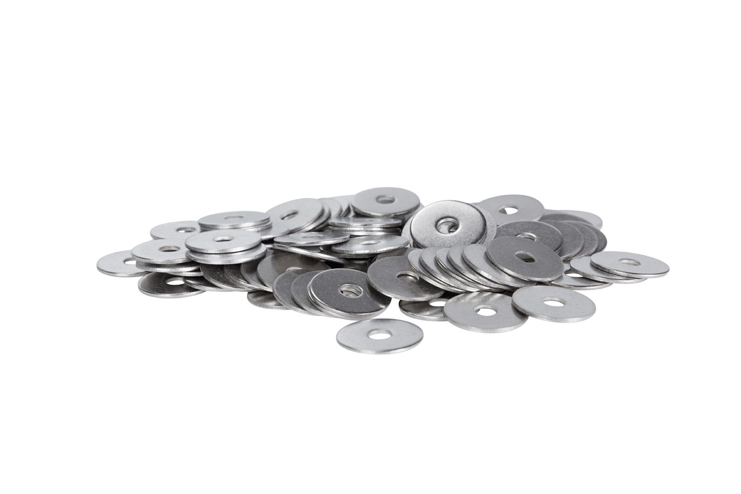 one hundred stainless steel washers