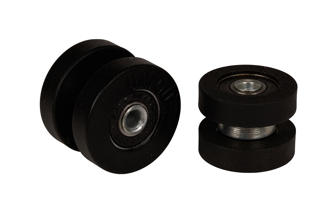 black 32mm truck side curtain roller or wheel