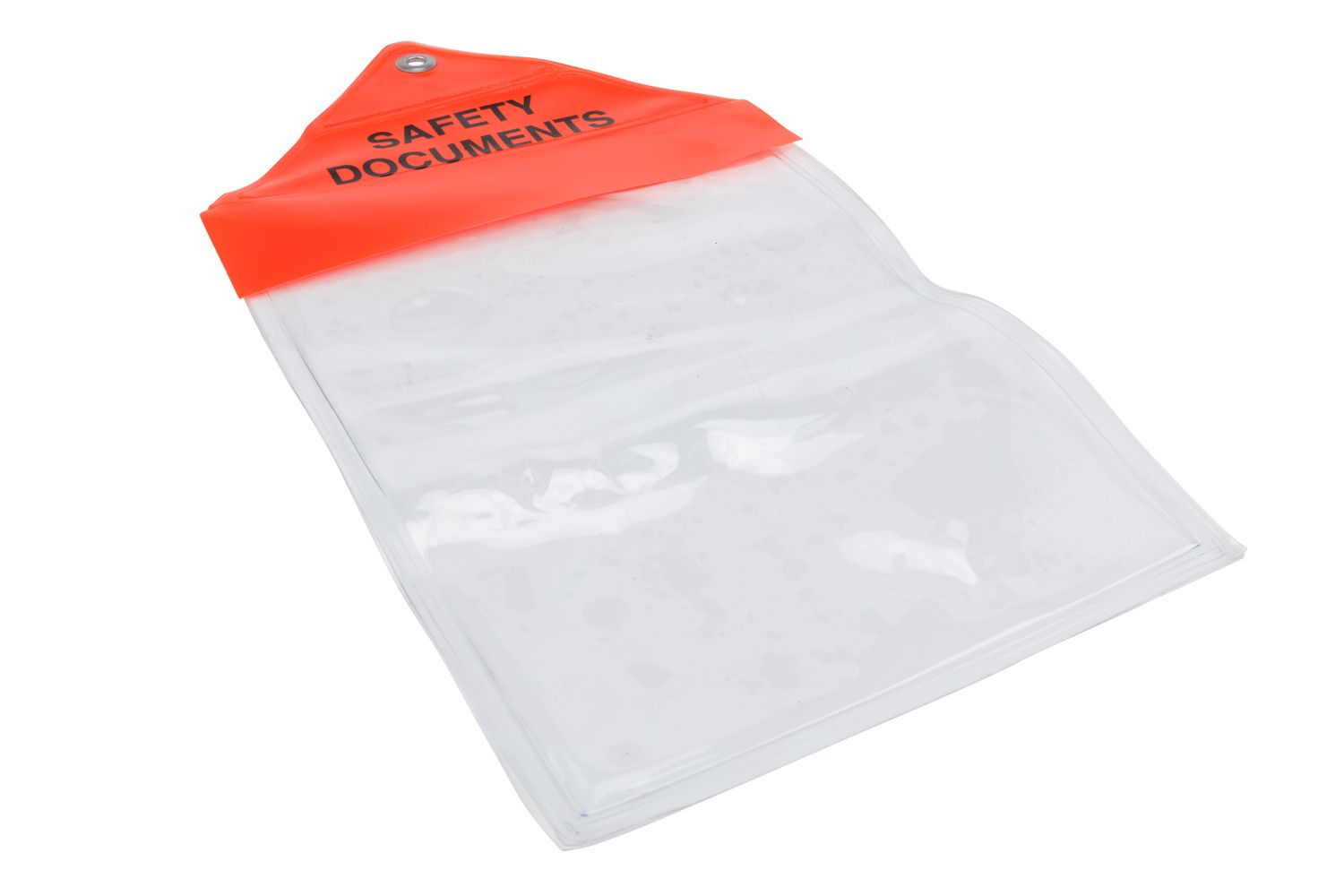 clear pouch for holding safety documents