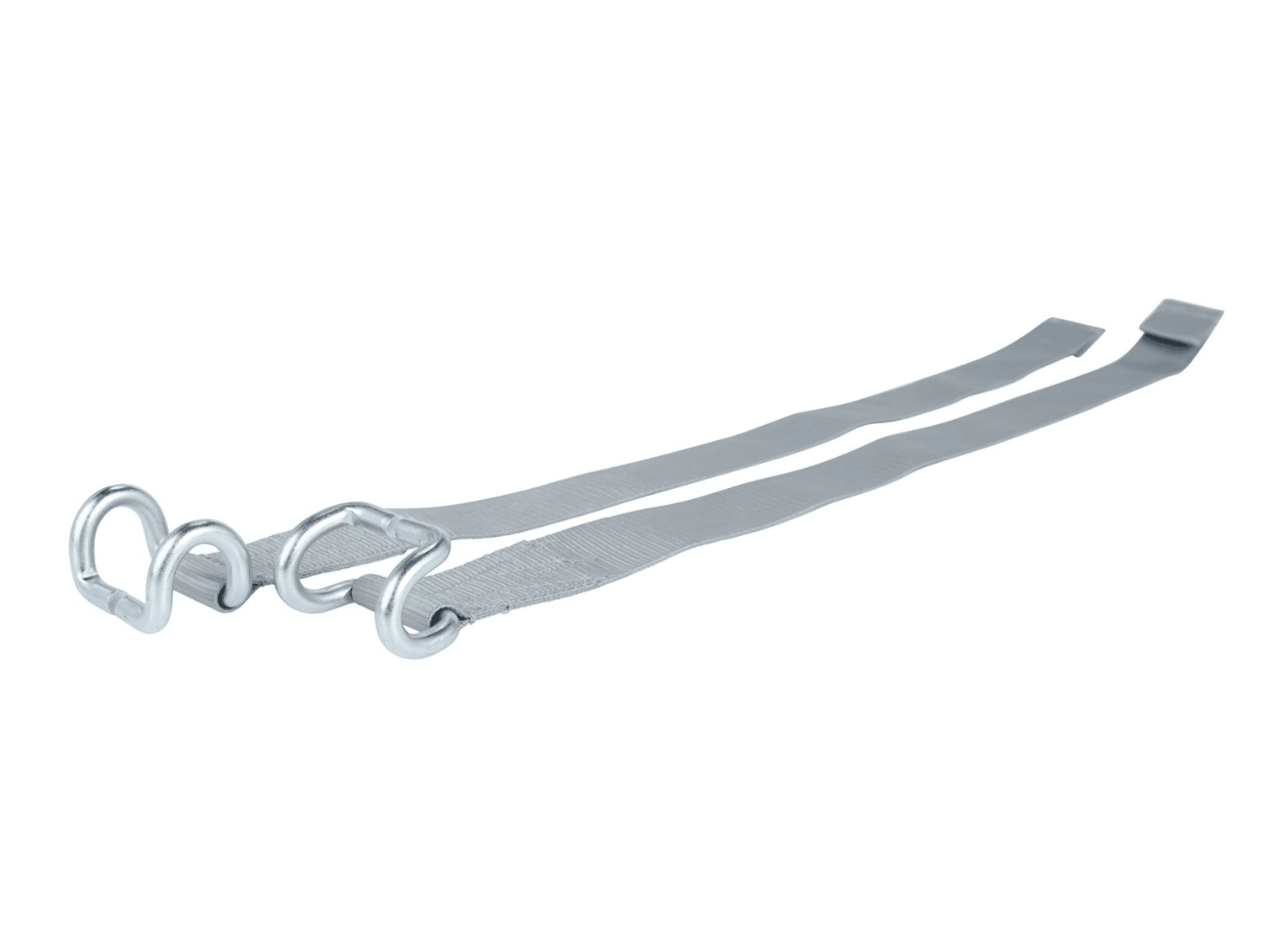 grey webbing strap for truck side curtains with large hook