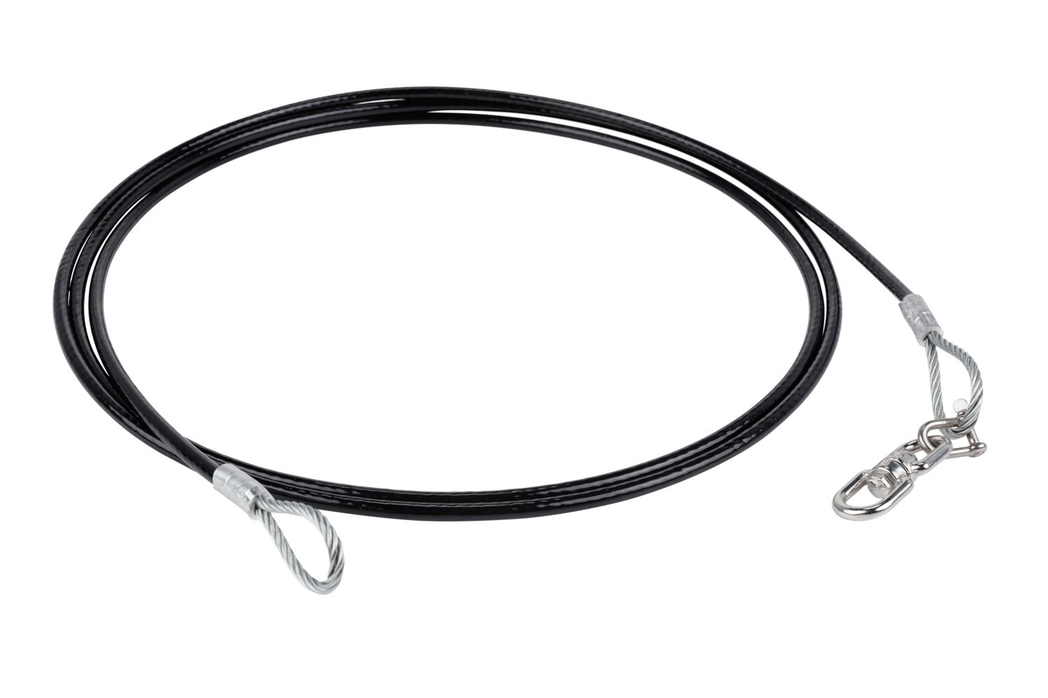 pvc coated stainless steel wire with shackle and swivel