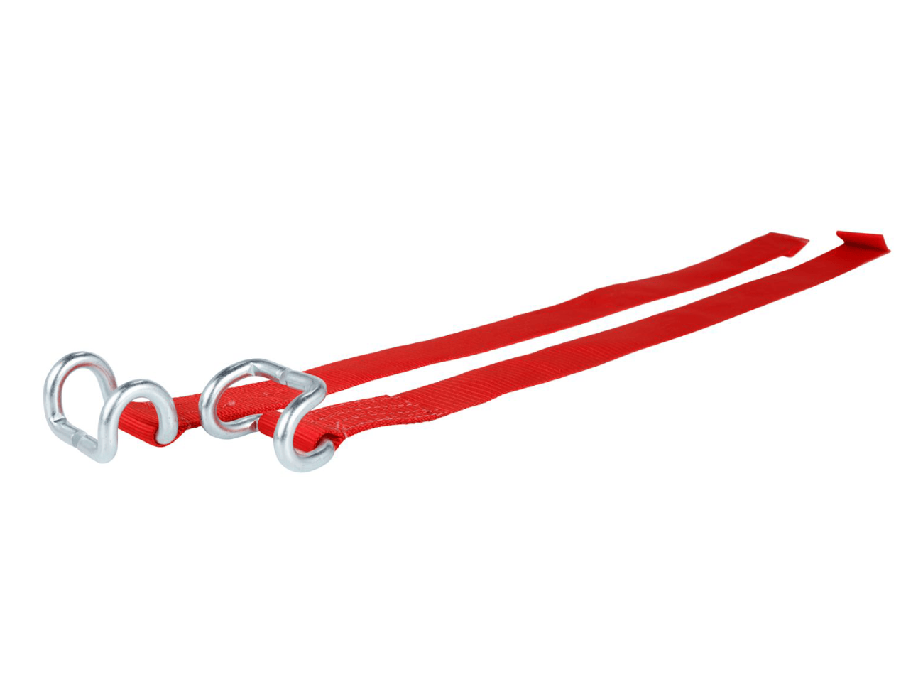 red webbing strap for truck side curtains with large hook