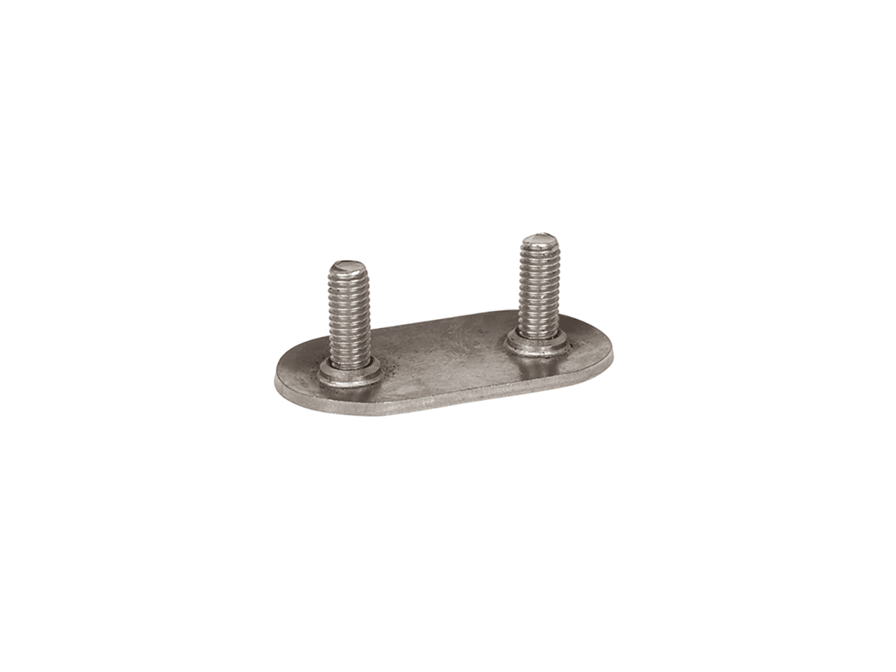 stainless steel bolt plate for use with truck side curtains