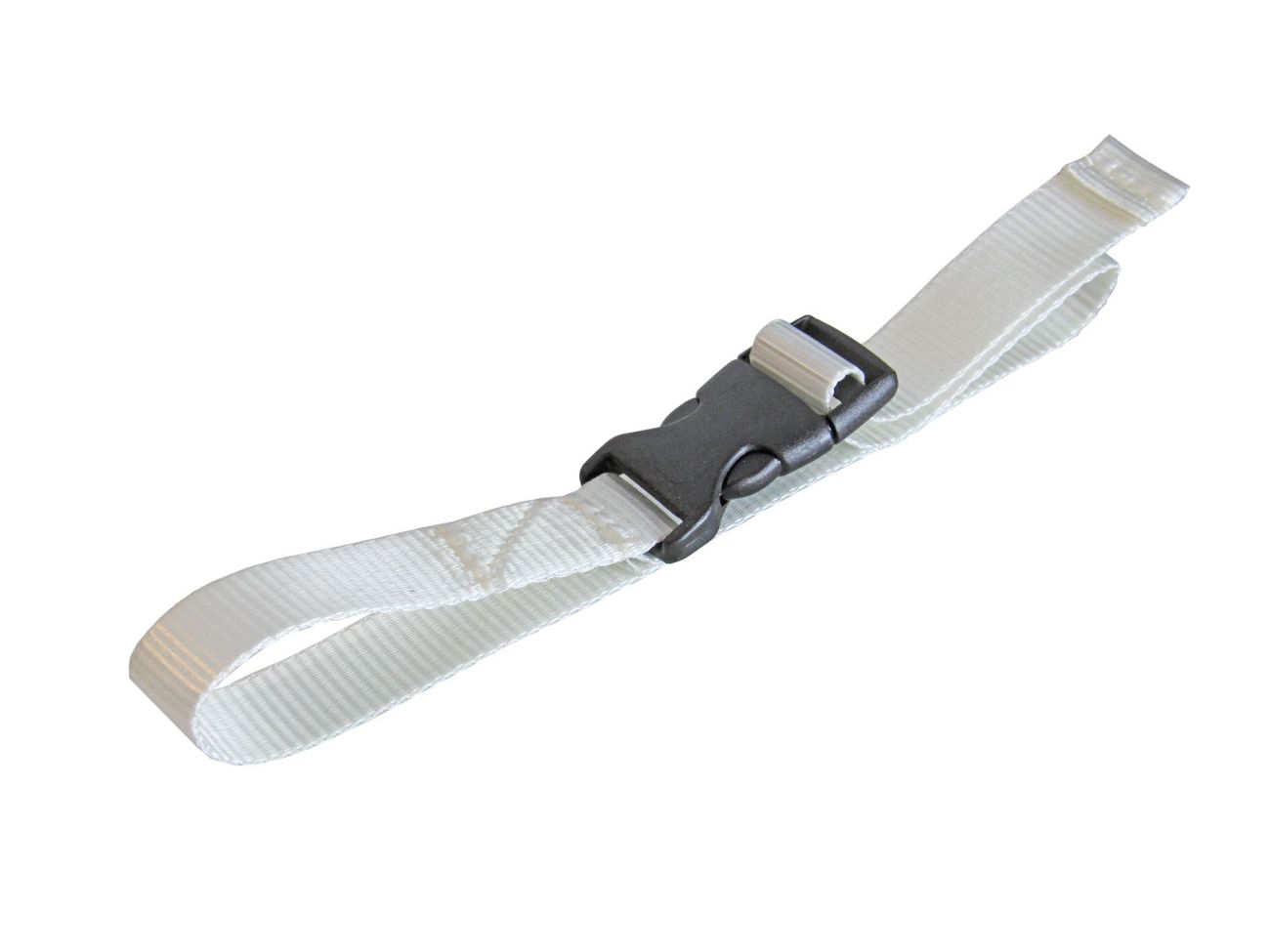 white stowage strap for patio blinds